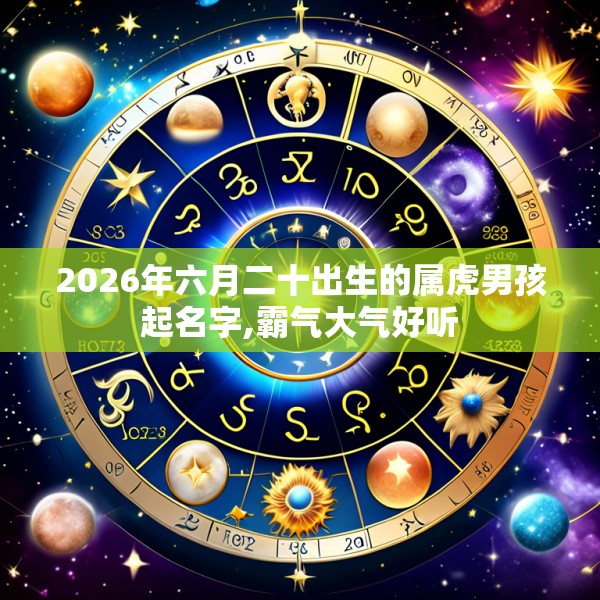 2026年六月二十出生的属虎男孩起名字,霸气大气好听