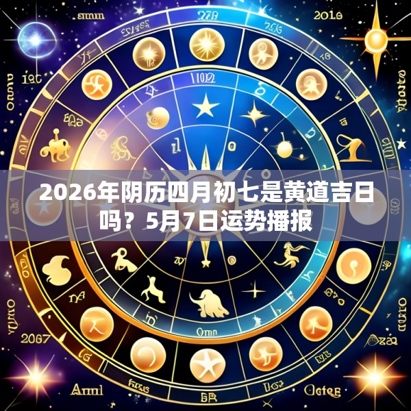 2026年阴历四月初七是黄道吉日吗?5月7日运势播报