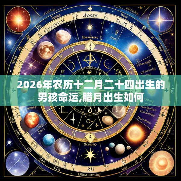 2026年农历十二月二十四出生的男孩命运,腊月出生如何