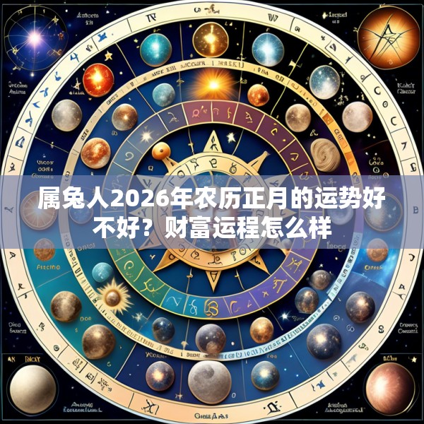 属兔人2026年农历正月的运势好不好?财富运程怎么样