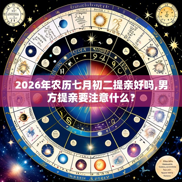 2026年农历七月初二提亲好吗,男方提亲要注意什么？