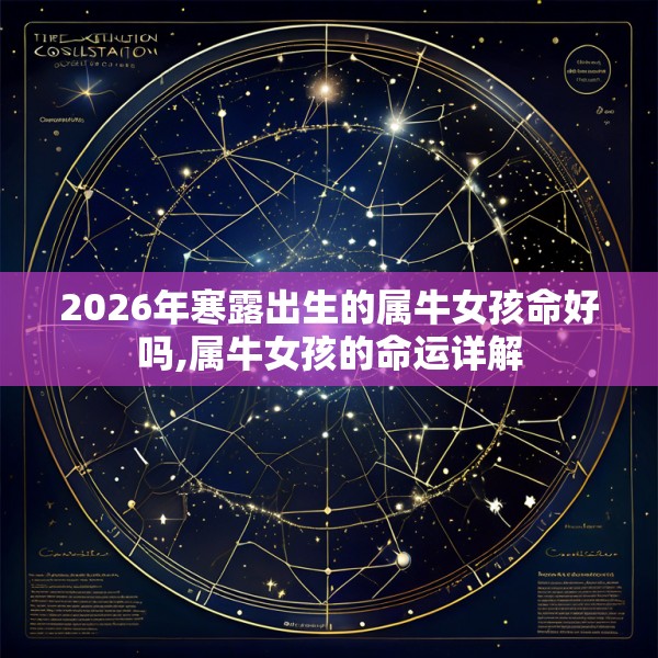 2026年寒露出生的属牛女孩命好吗,属牛女孩的命运详解