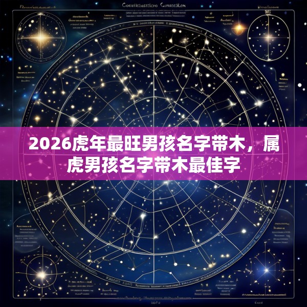2026虎年最旺男孩名字带木，属虎男孩名字带木最佳字