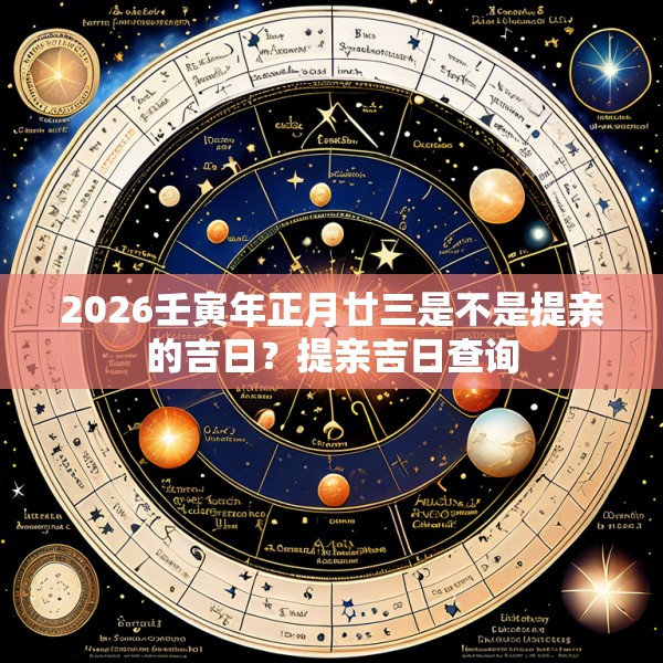 2026壬寅年正月廿三是不是提亲的吉日?提亲吉日查询