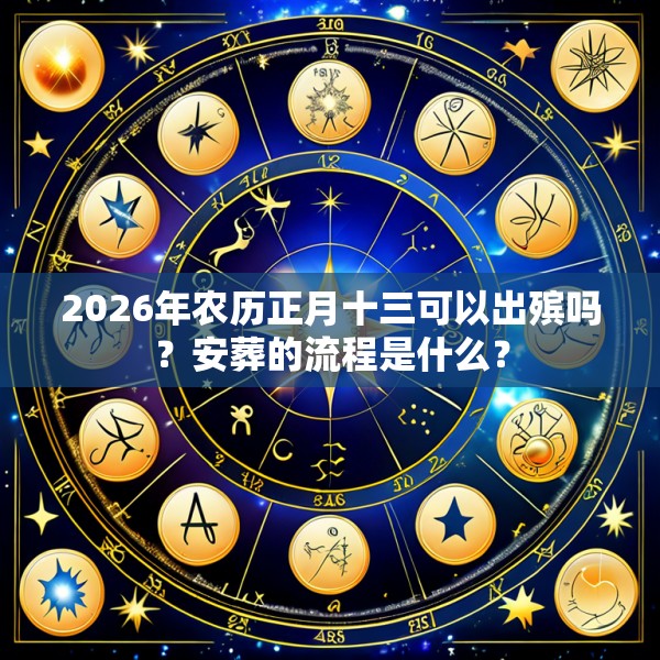 2026年农历正月十三可以出殡吗？安葬的流程是什么？