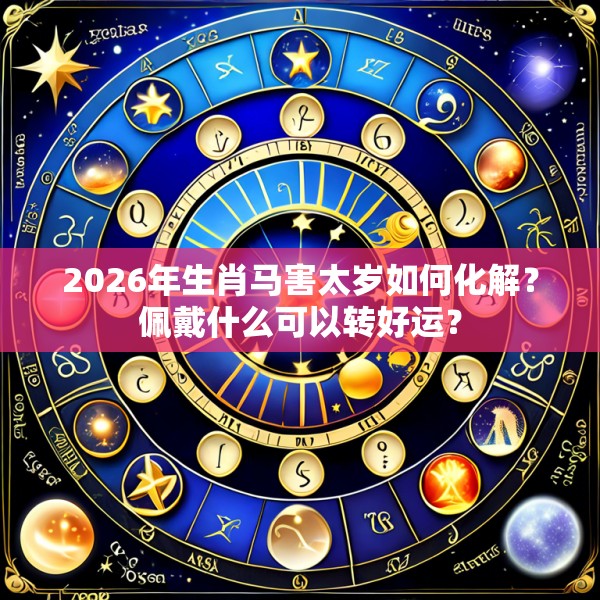 2026年生肖马害太岁如何化解？佩戴什么可以转好运？