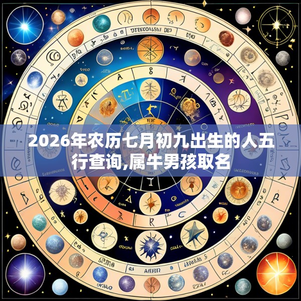 2026年农历七月初九出生的人五行查询,属牛男孩取名