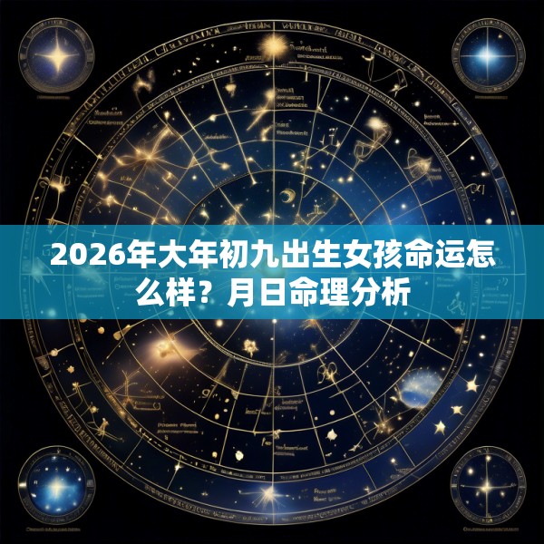 2026年大年初九出生女孩命运怎么样?月日命理分析