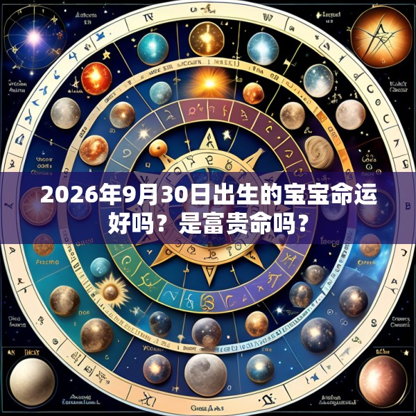 2026年9月30日出生的宝宝命运好吗?是富贵命吗?