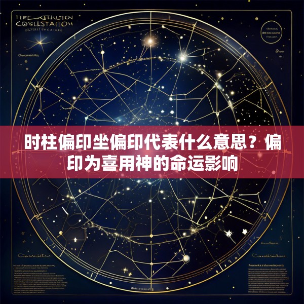 时柱偏印坐偏印代表什么意思?偏印为喜用神的命运影响