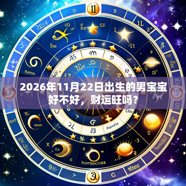2026年11月22日出生的男宝宝好不好，财运旺吗？