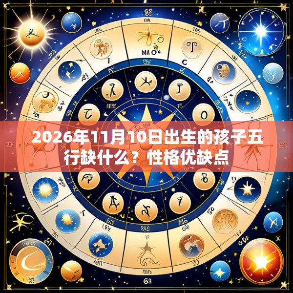2026年11月10日出生的孩子五行缺什么？性格优缺点