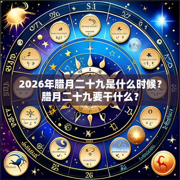 2026年腊月二十九是什么时候？腊月二十九要干什么？