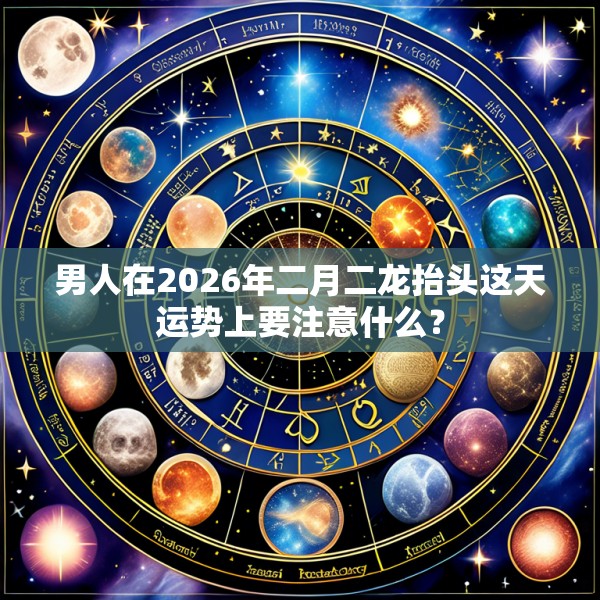 男人在2026年二月二龙抬头这天运势上要注意什么？