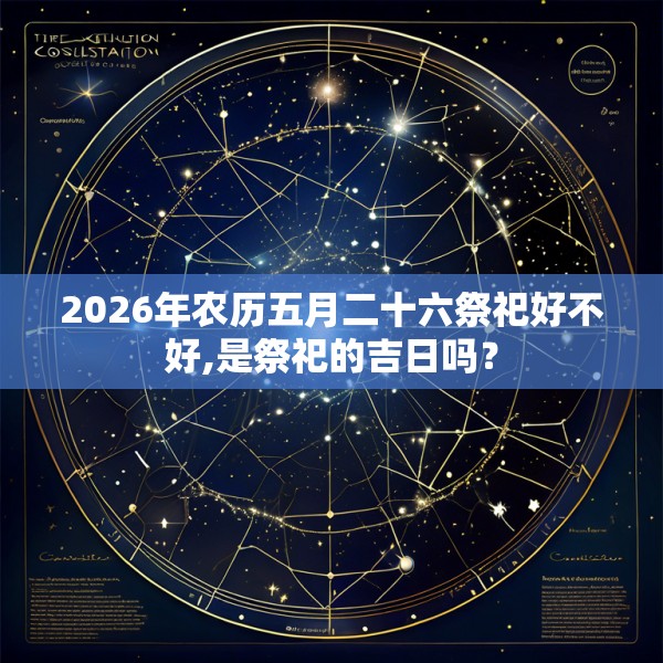 2026年农历五月二十六祭祀好不好,是祭祀的吉日吗？