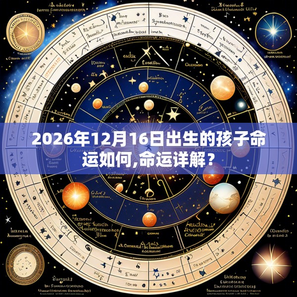 2026年12月16日出生的孩子命运如何,命运详解?