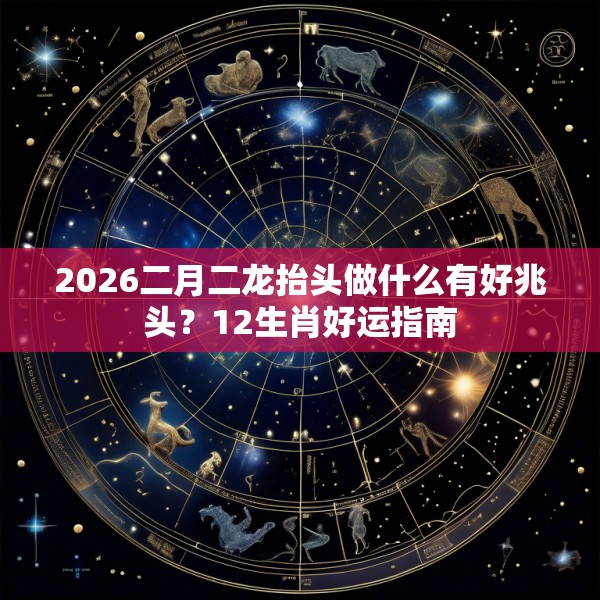 2026二月二龙抬头做什么有好兆头?12生肖好运指南
