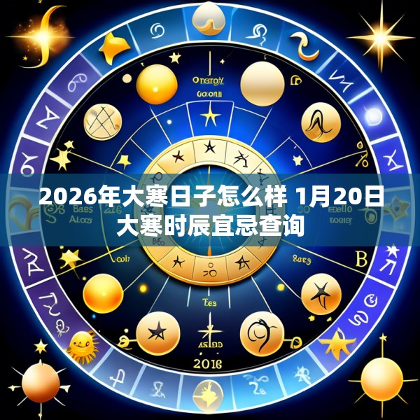 2026年大寒日子怎么样 1月20日大寒时辰宜忌查询