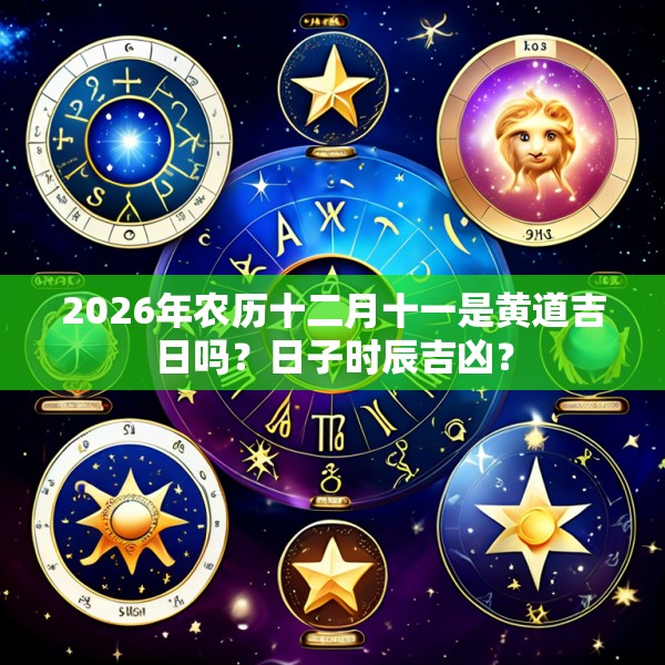 2026年农历十二月十一是黄道吉日吗？日子时辰吉凶？