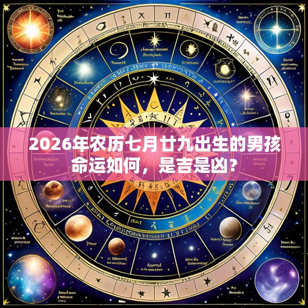 2026年农历七月廿九出生的男孩命运如何，是吉是凶？