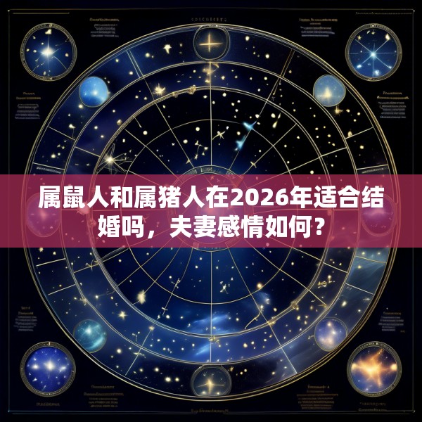 属鼠人和属猪人在2026年适合结婚吗,夫妻感情如何?