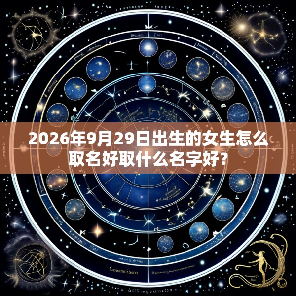 2026年9月29日出生的女生怎么取名好取什么名字好？