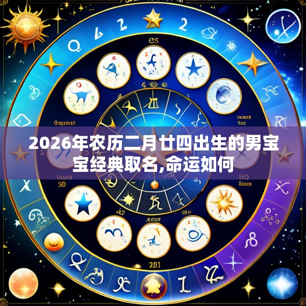 2026年农历二月廿四出生的男宝宝经典取名,命运如何