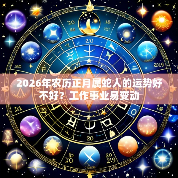 2026年农历正月属蛇人的运势好不好？工作事业易变动