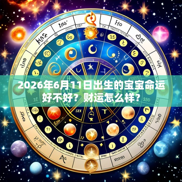 2026年6月11日出生的宝宝命运好不好？财运怎么样？