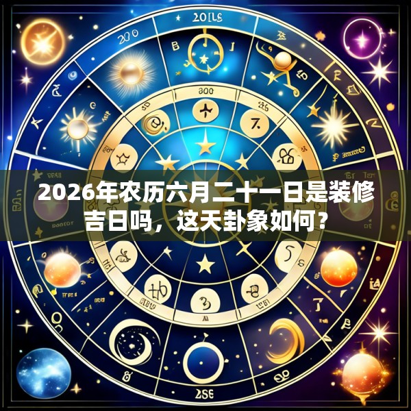 2026年农历六月二十一日是装修吉日吗,这天卦象如何?