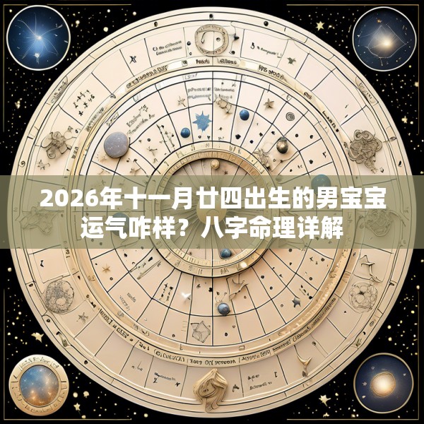 2026年十一月廿四出生的男宝宝运气咋样？八字命理详解