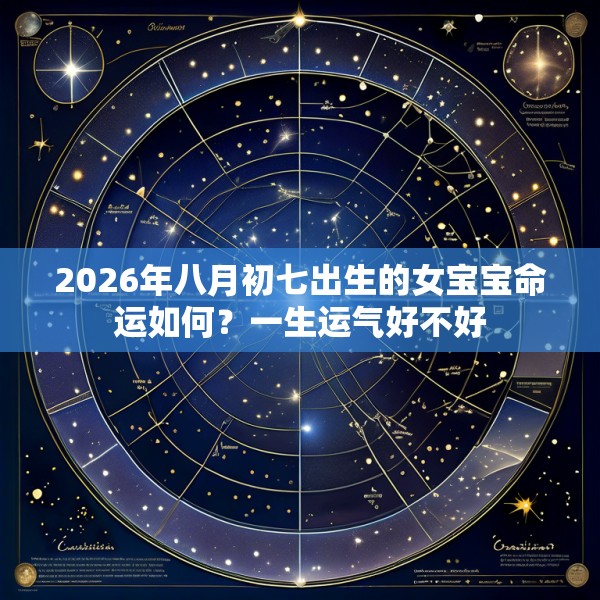 2026年八月初七出生的女宝宝命运如何？一生运气好不好
