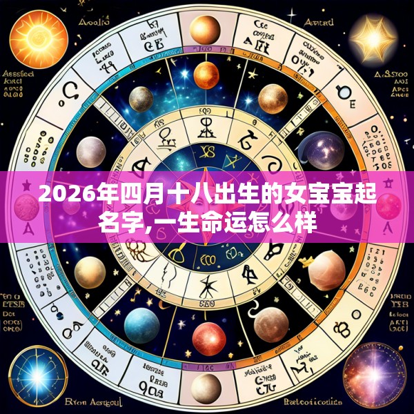 2026年四月十八出生的女宝宝起名字,一生命运怎么样