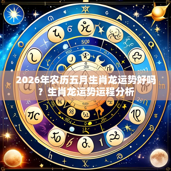 2026年农历五月生肖龙运势好吗?生肖龙运势运程分析