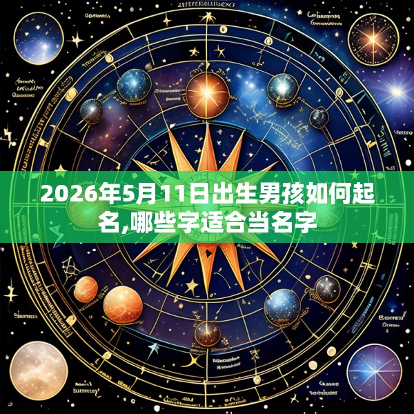 2026年5月11日出生男孩如何起名,哪些字适合当名字
