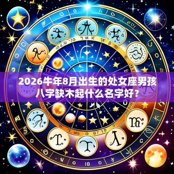 2026牛年8月出生的处女座男孩八字缺木起什么名字好？