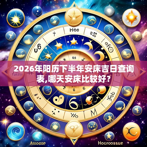 2026年阳历下半年安床吉日查询表,哪天安床比较好？