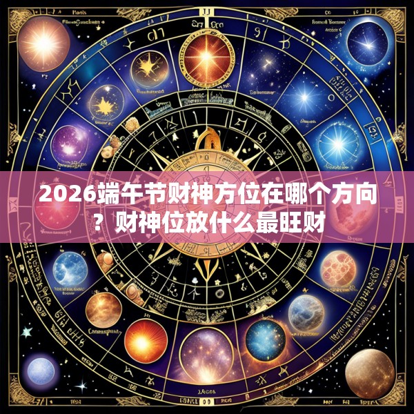 2026端午节财神方位在哪个方向?财神位放什么最旺财