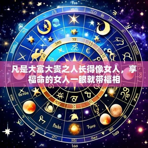 凡是大富大贵之人长得像女人,享福命的女人一眼就带福相