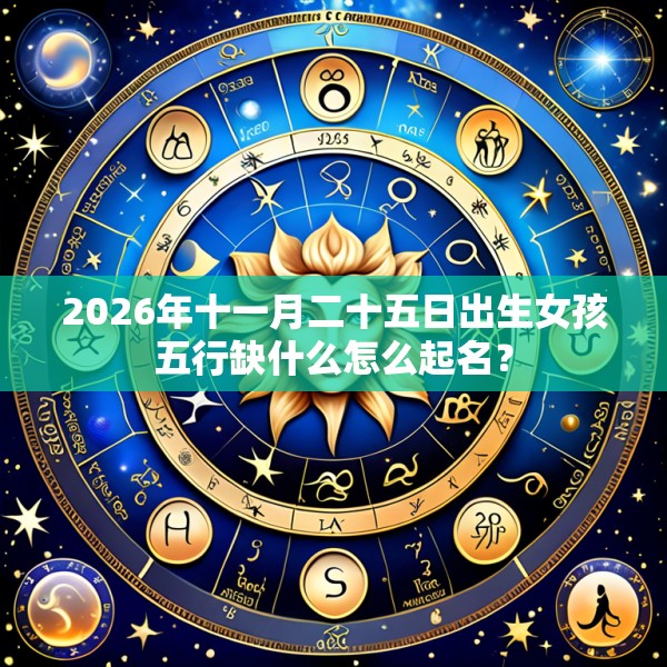 2026年十一月二十五日出生女孩五行缺什么怎么起名？