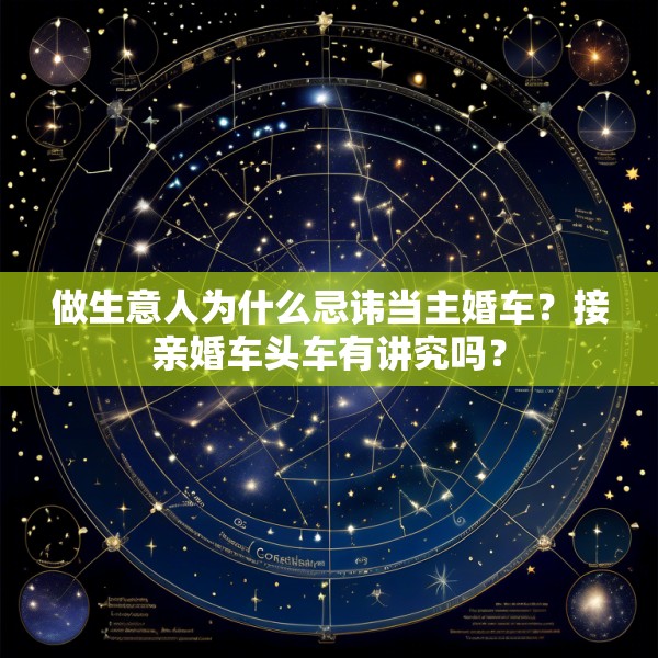 做生意人为什么忌讳当主婚车？接亲婚车头车有讲究吗？