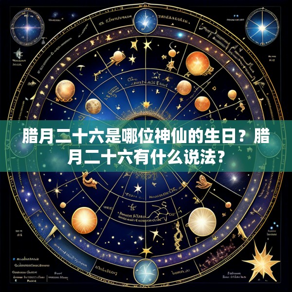 腊月二十六是哪位神仙的生日？腊月二十六有什么说法？