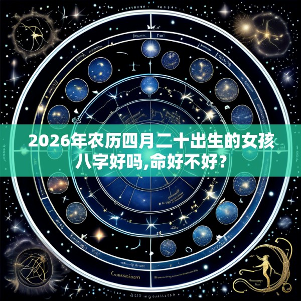 2026年农历四月二十出生的女孩八字好吗,命好不好?