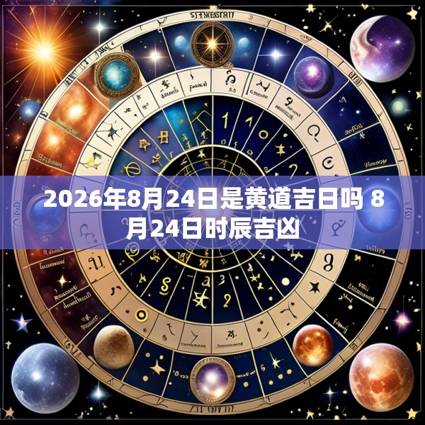 2026年8月24日是黄道吉日吗 8月24日时辰吉凶
