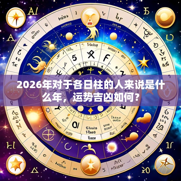 2026年对于各日柱的人来说是什么年，运势吉凶如何？