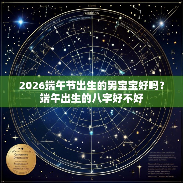 2026端午节出生的男宝宝好吗？端午出生的八字好不好