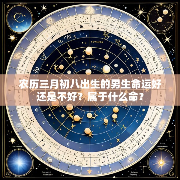 农历三月初八出生的男生命运好还是不好?属于什么命?