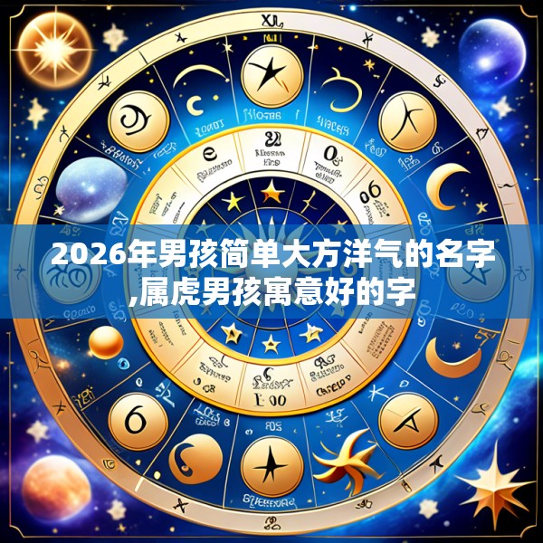 2026年男孩简单大方洋气的名字,属虎男孩寓意好的字