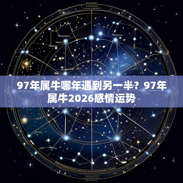 97年属牛哪年遇到另一半？97年属牛2026感情运势