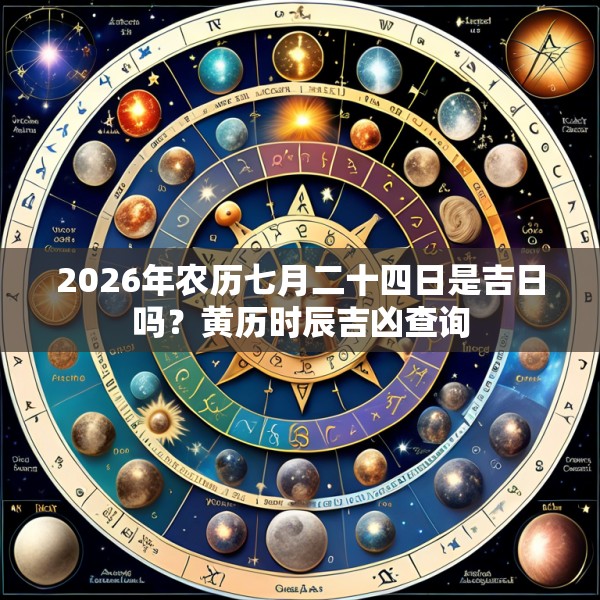 2026年农历七月二十四日是吉日吗？黄历时辰吉凶查询